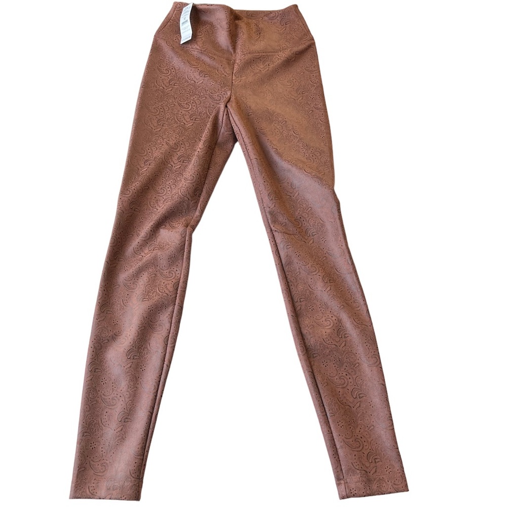 White House Black Market Brown Paisley Leggings